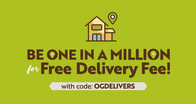 Be on in a million for Free Delivery Fee with code: OGDELIVERS